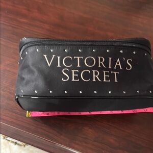 Victoria's Secret Black Studded Cosmetic Case NWT